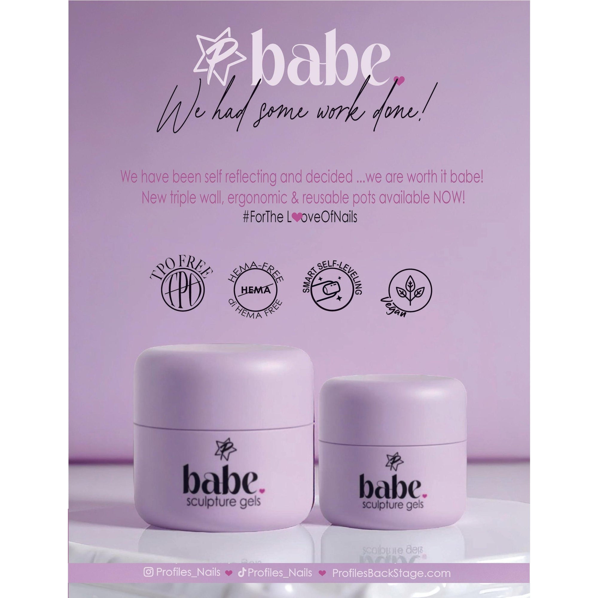 Babe Sculpture Gel - Pink Ice *NEW POTS