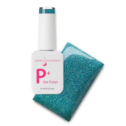 P+ Blast Off Blue Glitter Gel Polish, 10 ml