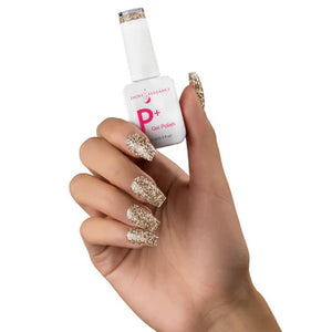 P+ Gold, Glitter Gel Polish 10 ml