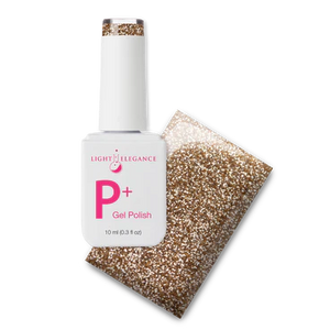P+ Gold, Glitter Gel Polish 10 ml