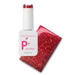 P+ Little Red Sled, Glitter Gel Polish, 10 ml