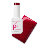 P+ Red Chandelier, Glitter Gel Polish, 10 ml