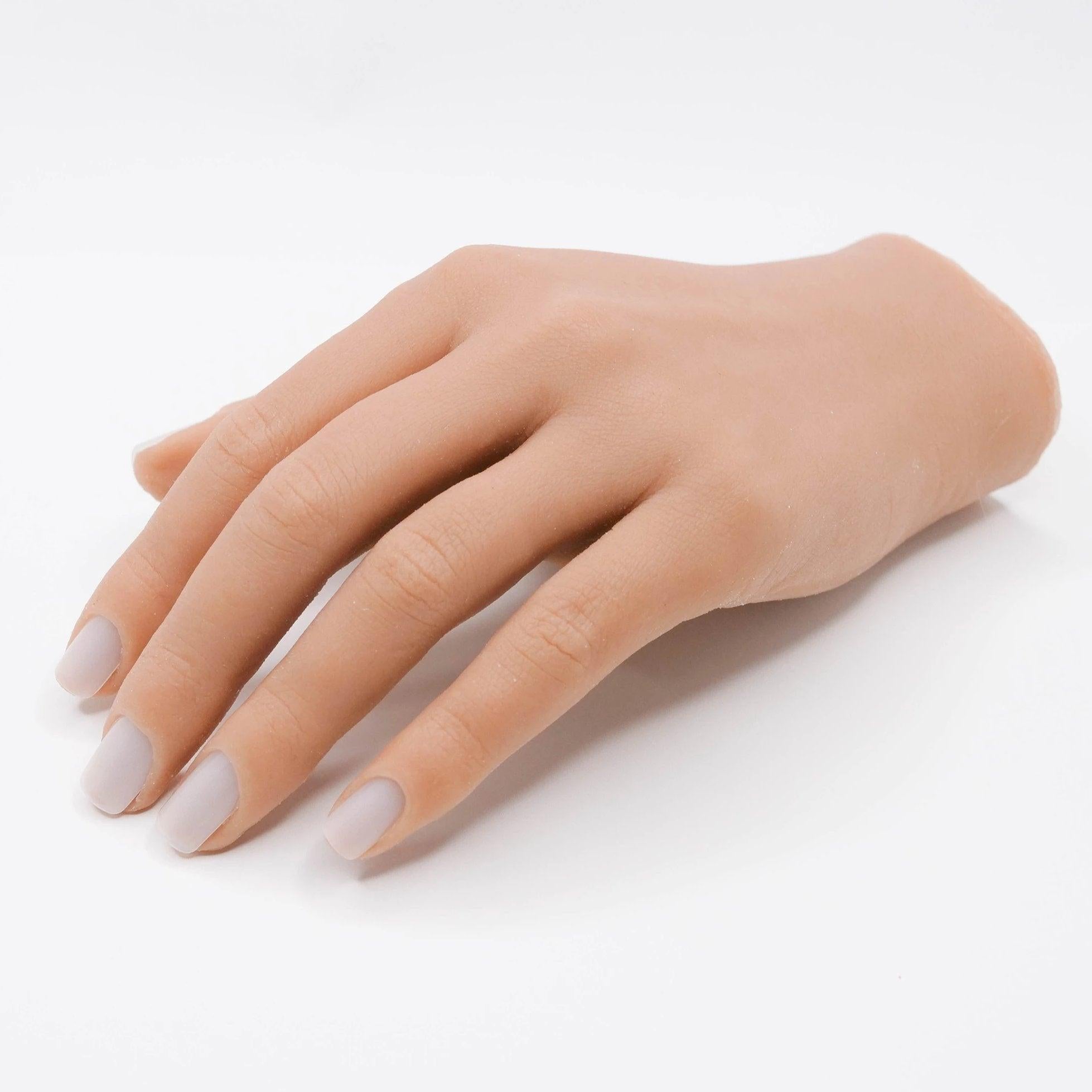 RI- 2.0 Full Silicone Practice Hand-2.0 Hand-Red Iguana LLC-Left-Poseable-Liza-Gel Essentialz