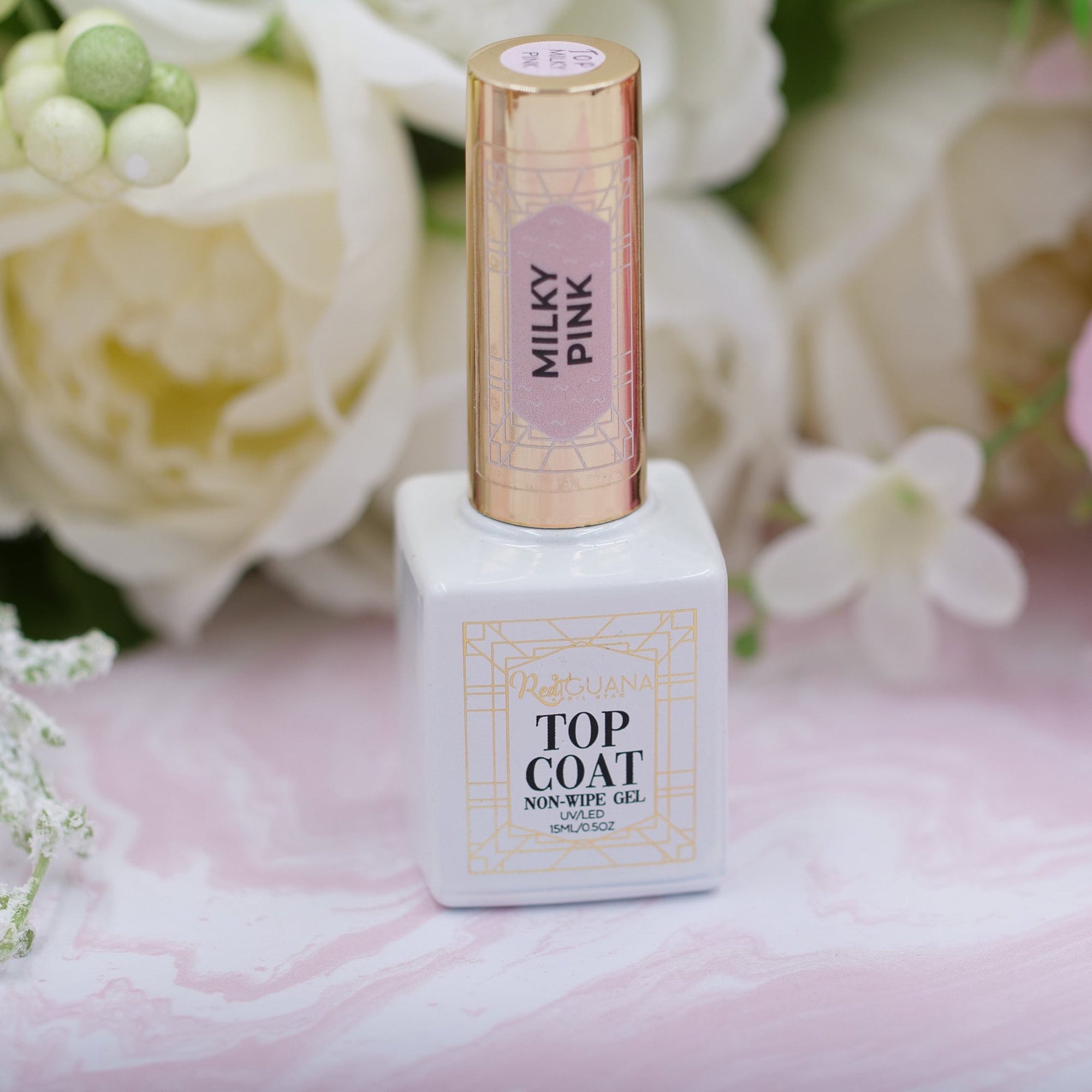 RI-  Top Coat Non-Wipe MILKY PINK