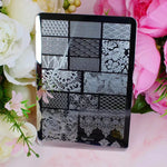 RI- Lace Stamping Plate-Stamping-Red Iguana LLC-Gel Essentialz