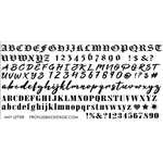 PF Stamping Plate Any Letter
