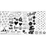 PF Stamping Plate FEB/MARCH Valentines Day / St.Patricks Day