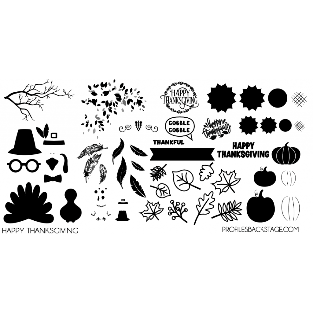 PF Stamping Plate Happy Thanksgiving 2020