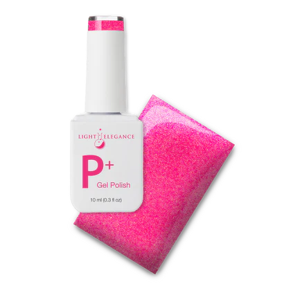 P+ Pinch Me Pink, Glitter Gel Polish 10 ml