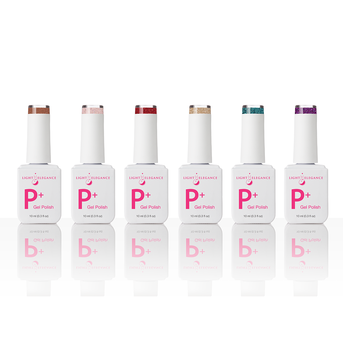 Dare To Indulge Collection, P+ GLITTER GEL POLISH-Light Elegance-Gel Essentialz