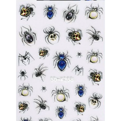 Pasties Decals - 3D Fancy Spiders