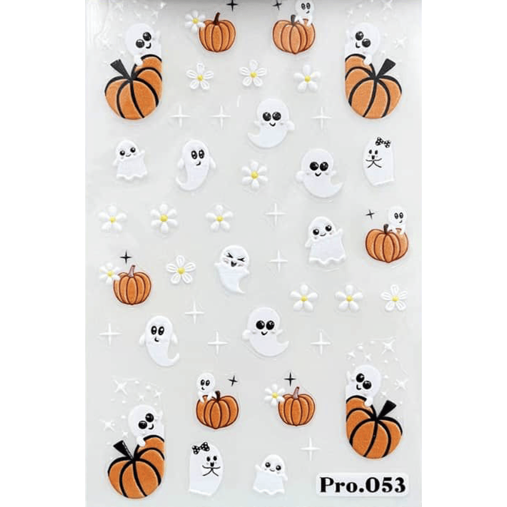 Pasties Decals - 3D Ghostly Pumpkins