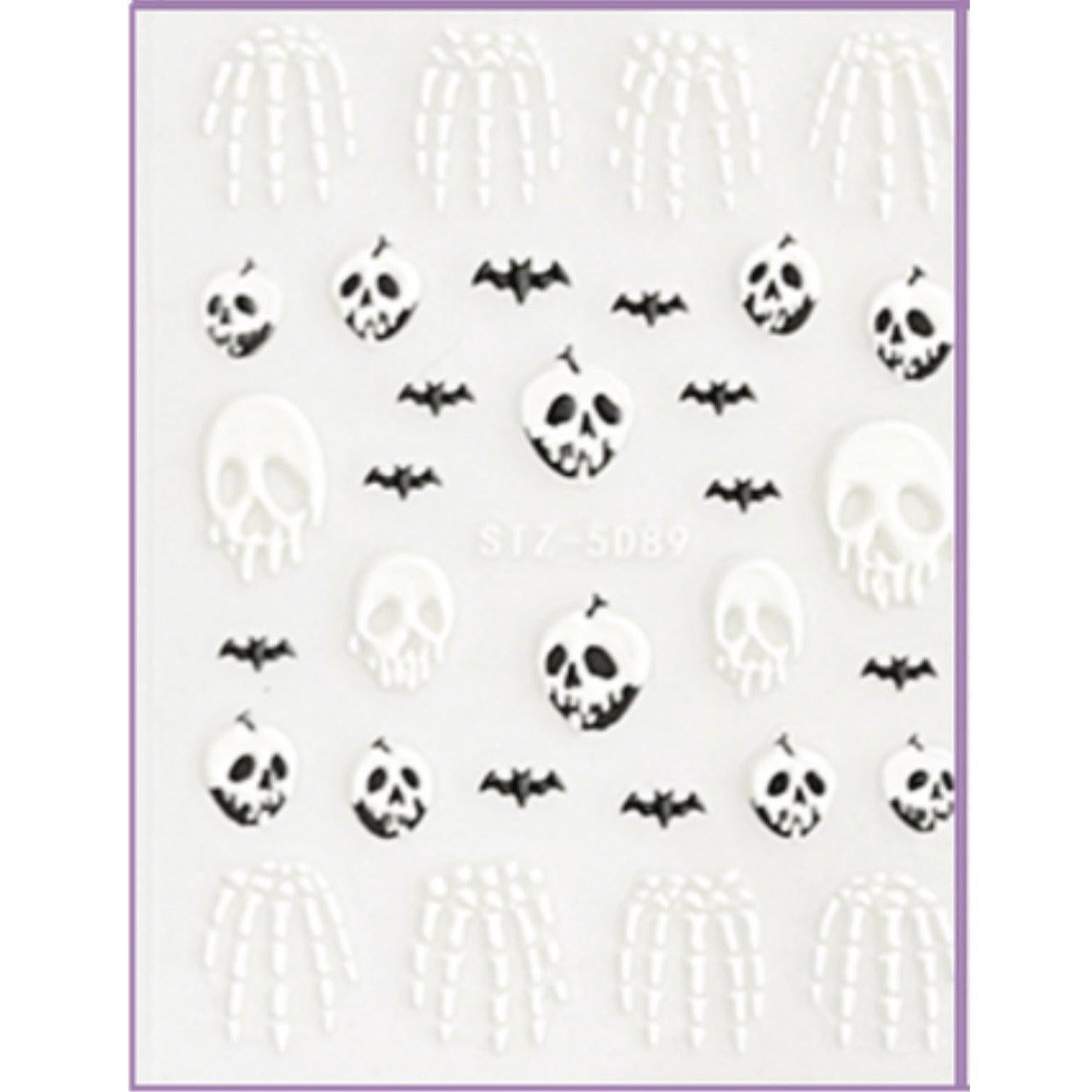 Pasties Decals - 3D Spooky Melting Skulls