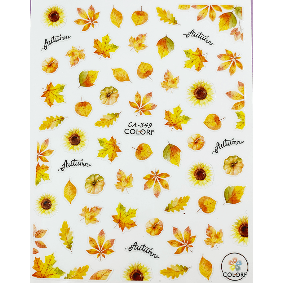 Pasties Decals - Autumn Leaves Yellow