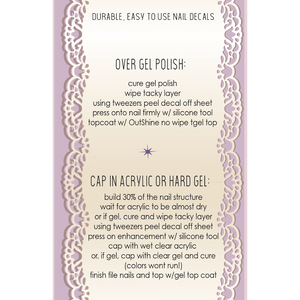 Pasties Decals - Flash Glitter Snowflakes