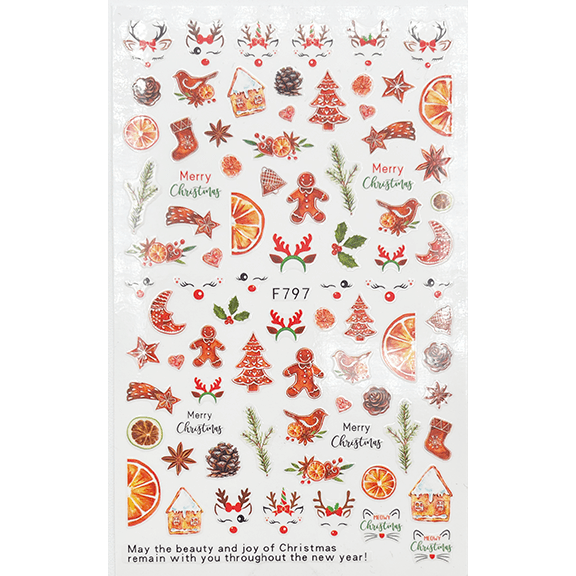 Pasties Decals - Gingerbread and Reindeer