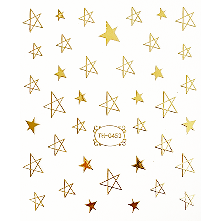 Pasties Decals - Gold Stars