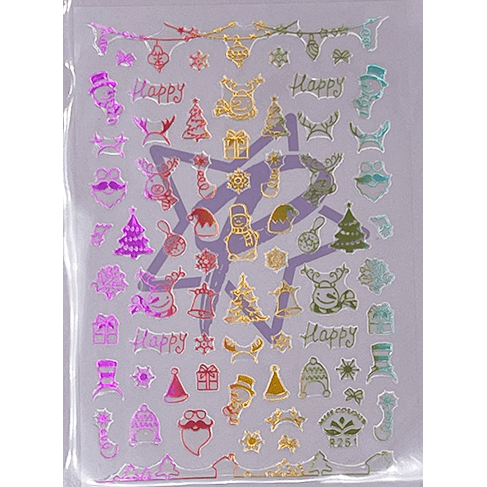 Pasties Decals - Holiday Rainbow (Snowmen and Reindeer)