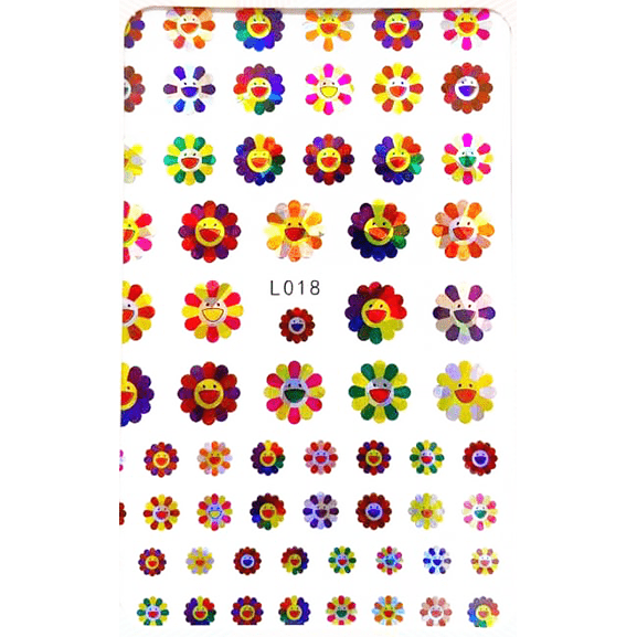 Pasties Decals - Holo Happy Flowers