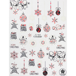 Pasties Decals - Holo Red Ornaments