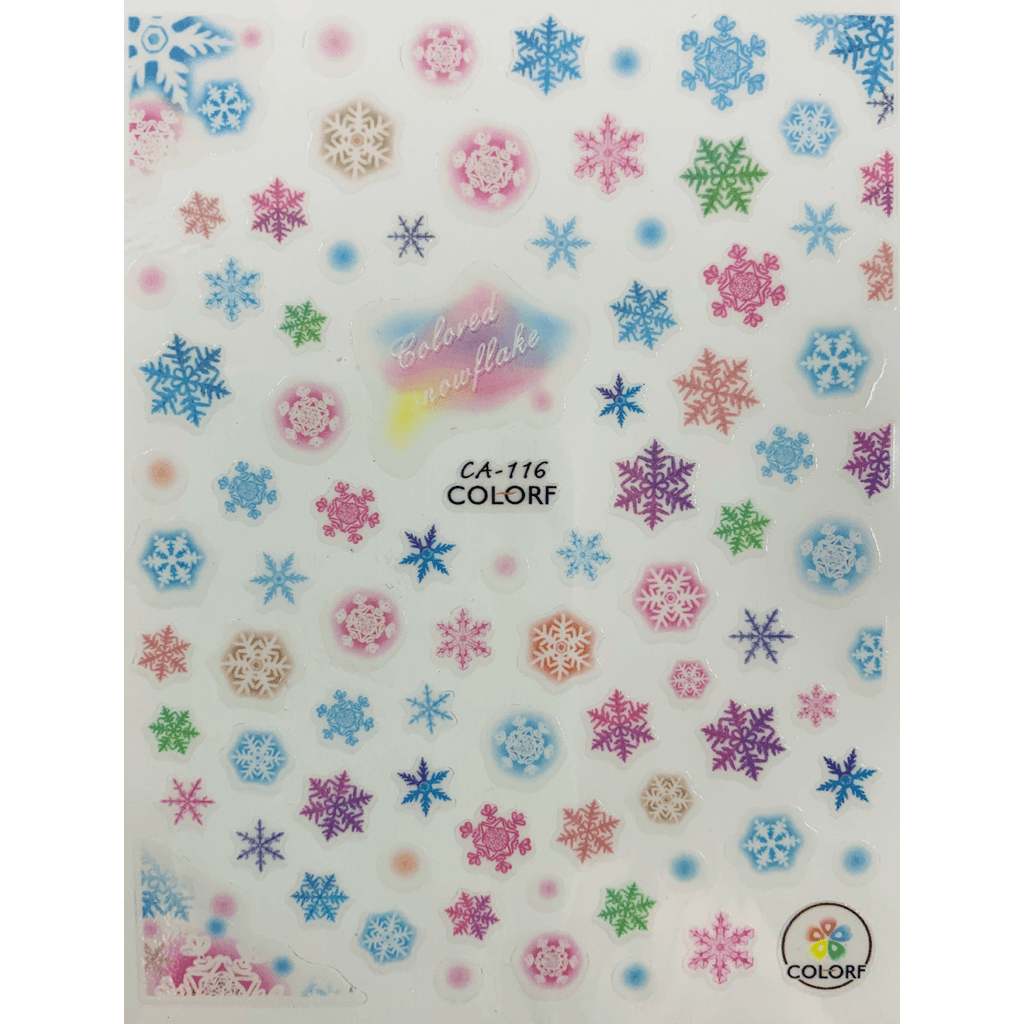 Pasties Decals - Pastel Snowflakes