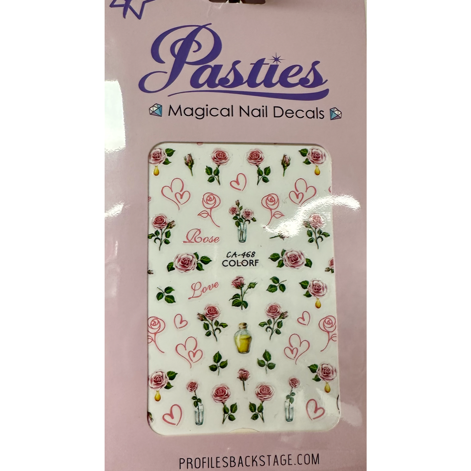 Pasties Decals - Pink Roses (D)