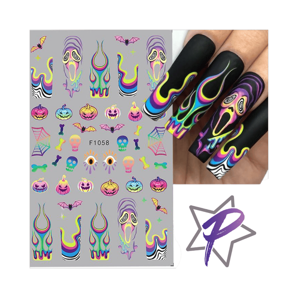 Pasties Decals - Rainbow Halloween