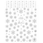 Pasties Decals - Silver Snowflakes