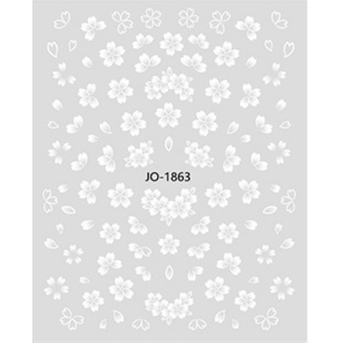 Pasties Decals - White Flowers