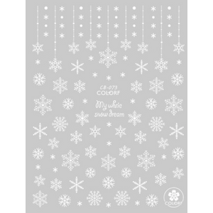Pasties Decals - White Snowflakes