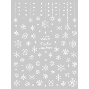 Pasties Decals - White Snowflakes