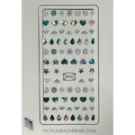 Pasties Gem Decals - Hearts and Snowflakes