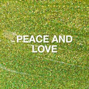 Peace and Love Glitter Gel, 10 ml