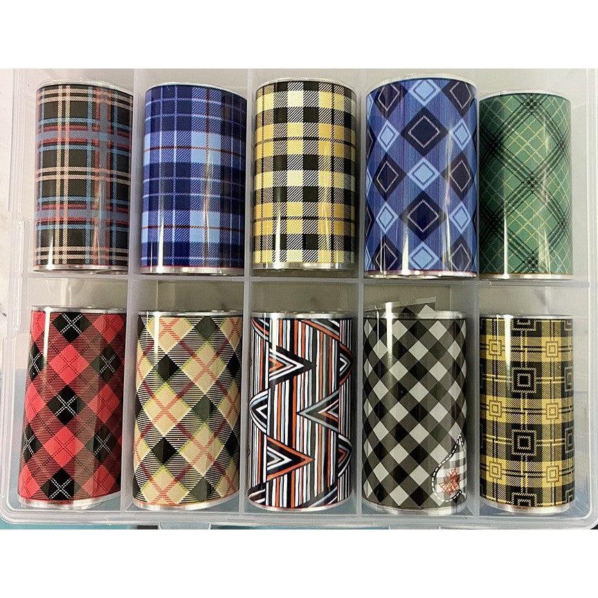 Plaid - 10pc Transfer Foil Set