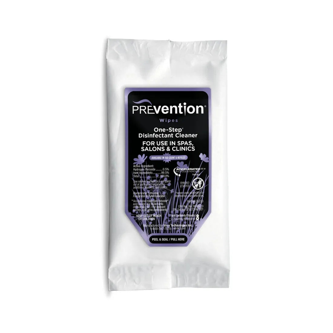 PREvention One-Step Disinfectant Wipes - Softpaks Travel size, 8 ct-BASICS, Prep Products-Gel Essentialz-Gel Essentialz