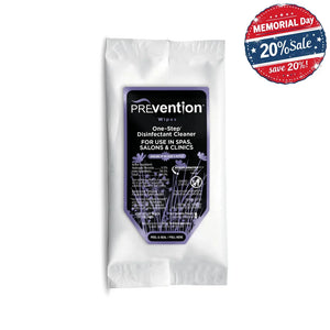 PREvention One-Step Disinfectant Wipes - Softpaks Travel size, 8 ct-BASICS, Prep Products-Gel Essentialz-Gel Essentialz