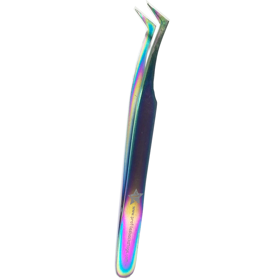 Rainbow Bent Tip Tweezers