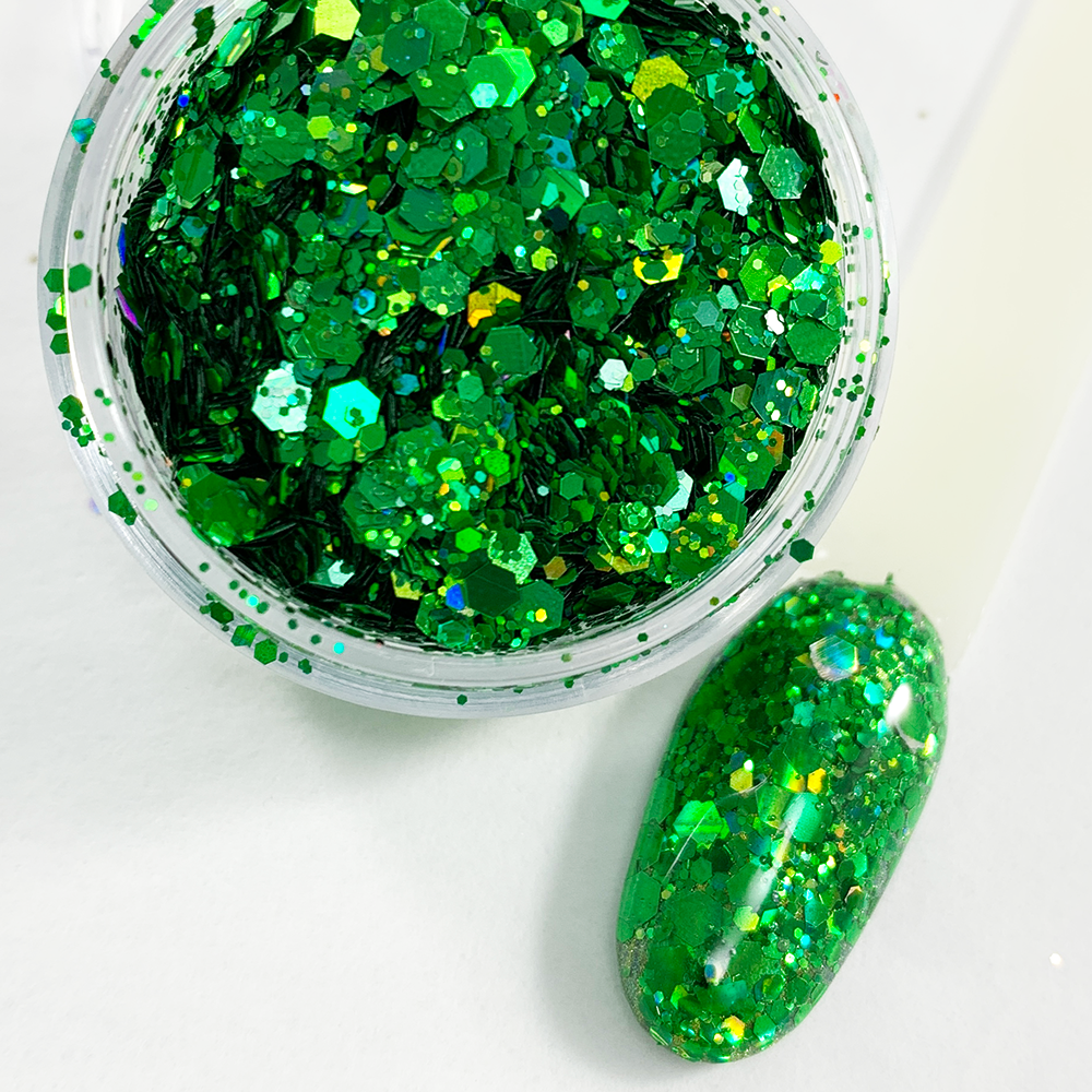 Resting Grinch Face Glitter Mix