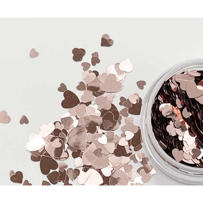 Rose Gold Love Glitter Mix