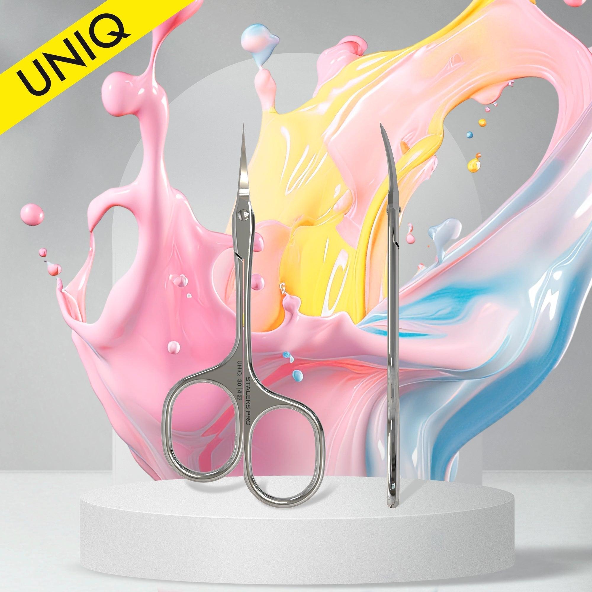 Staleks cuticle scissors "Asymmetric" - UNIQ 30 TYPE 4