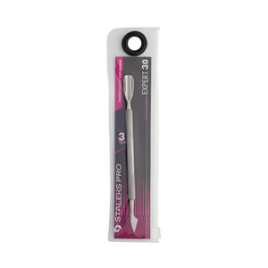 STALEKS PRO Cuticle Pusher, EXPERT 30/3 (Rounded Pusher and Remover)