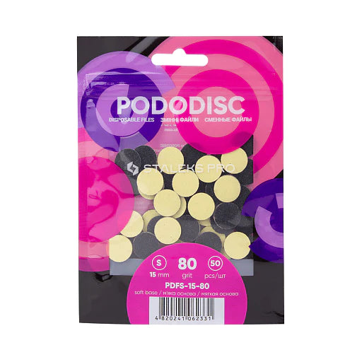 STALEKS PRO PODODISC REFILL PADS, FOAM, SMALL, 50PC