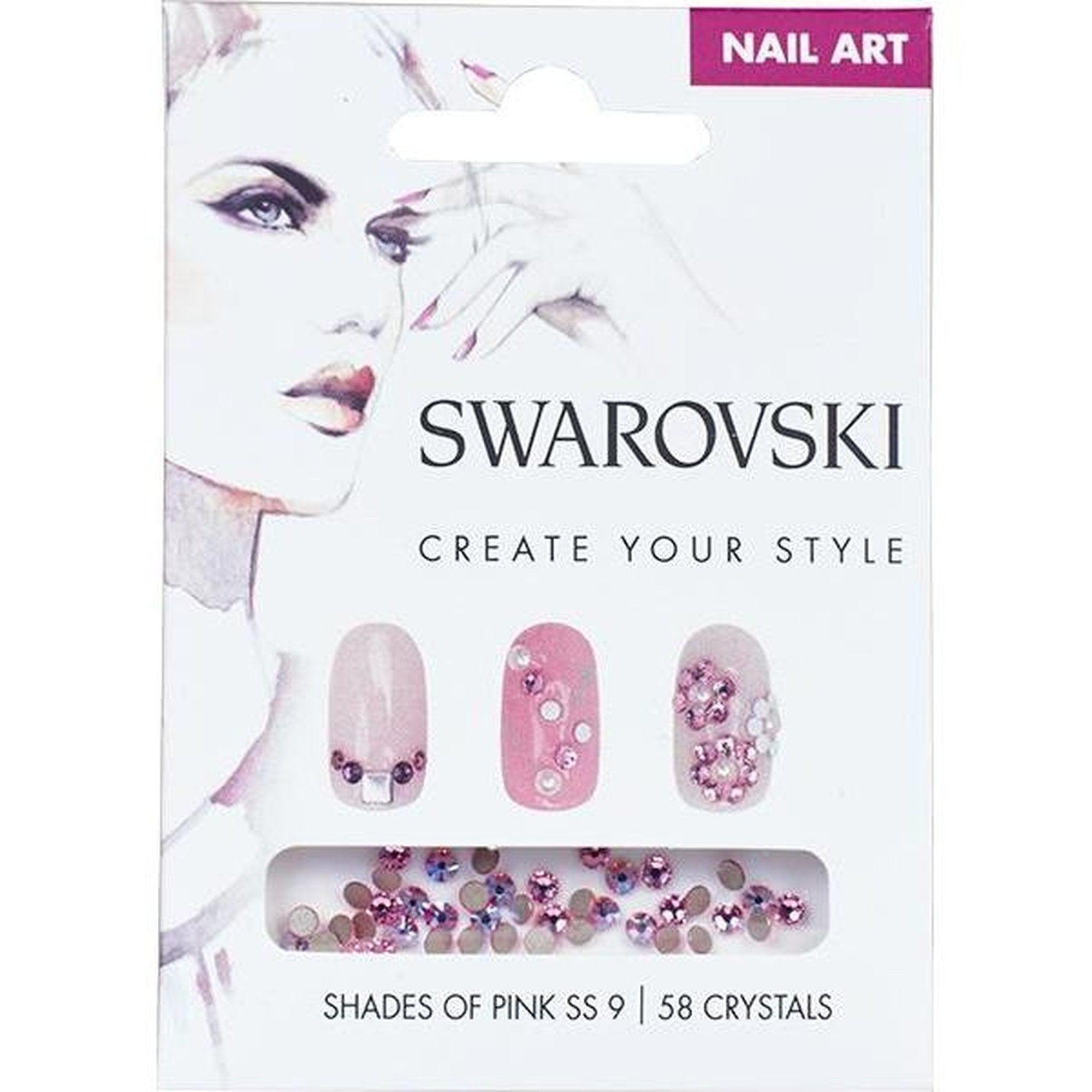 SWAROVSKI NAIL ART LOOSE CRYSTALS - PINK SS9