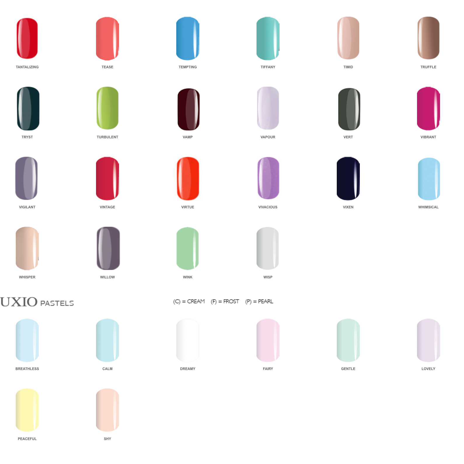2023 Luxio Full Colour Collection with Swatch Book (updated 09/2023)