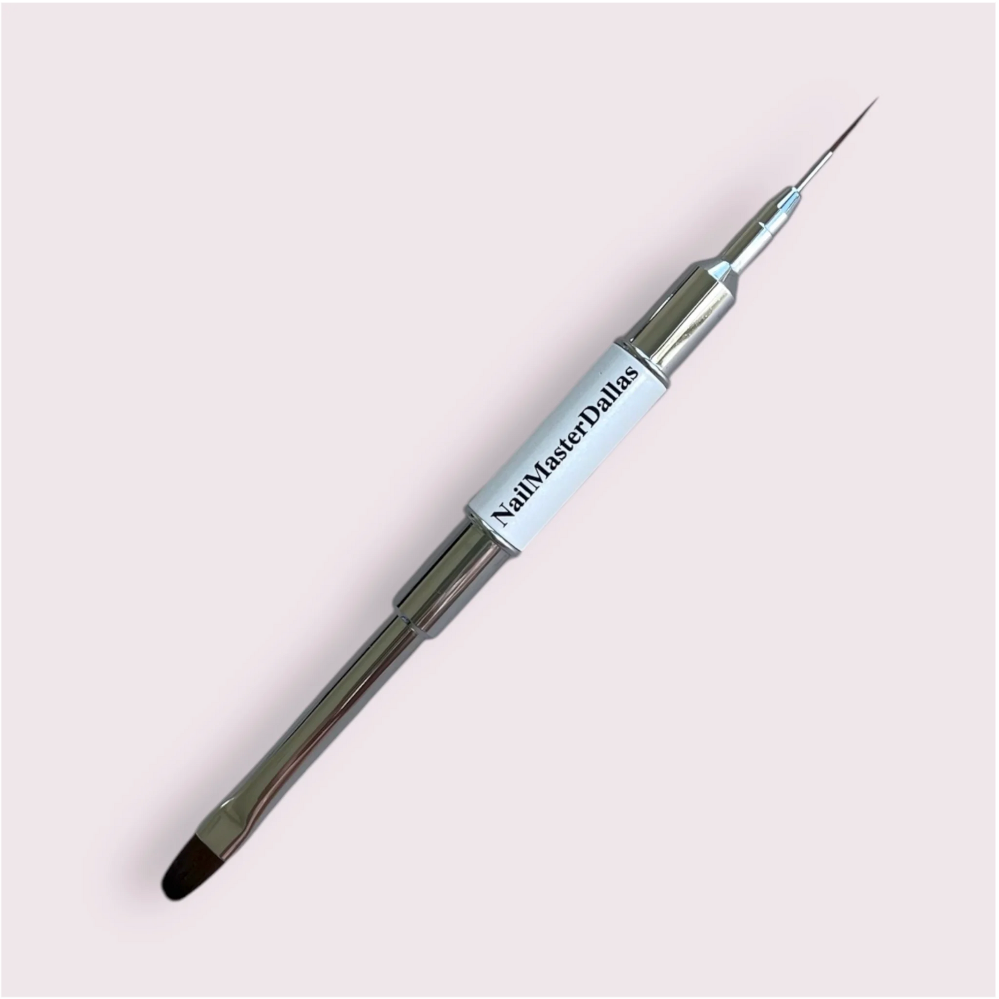 NMD Dual Brush - 9mm Detailer & Oval 6 Flat (White Handle)