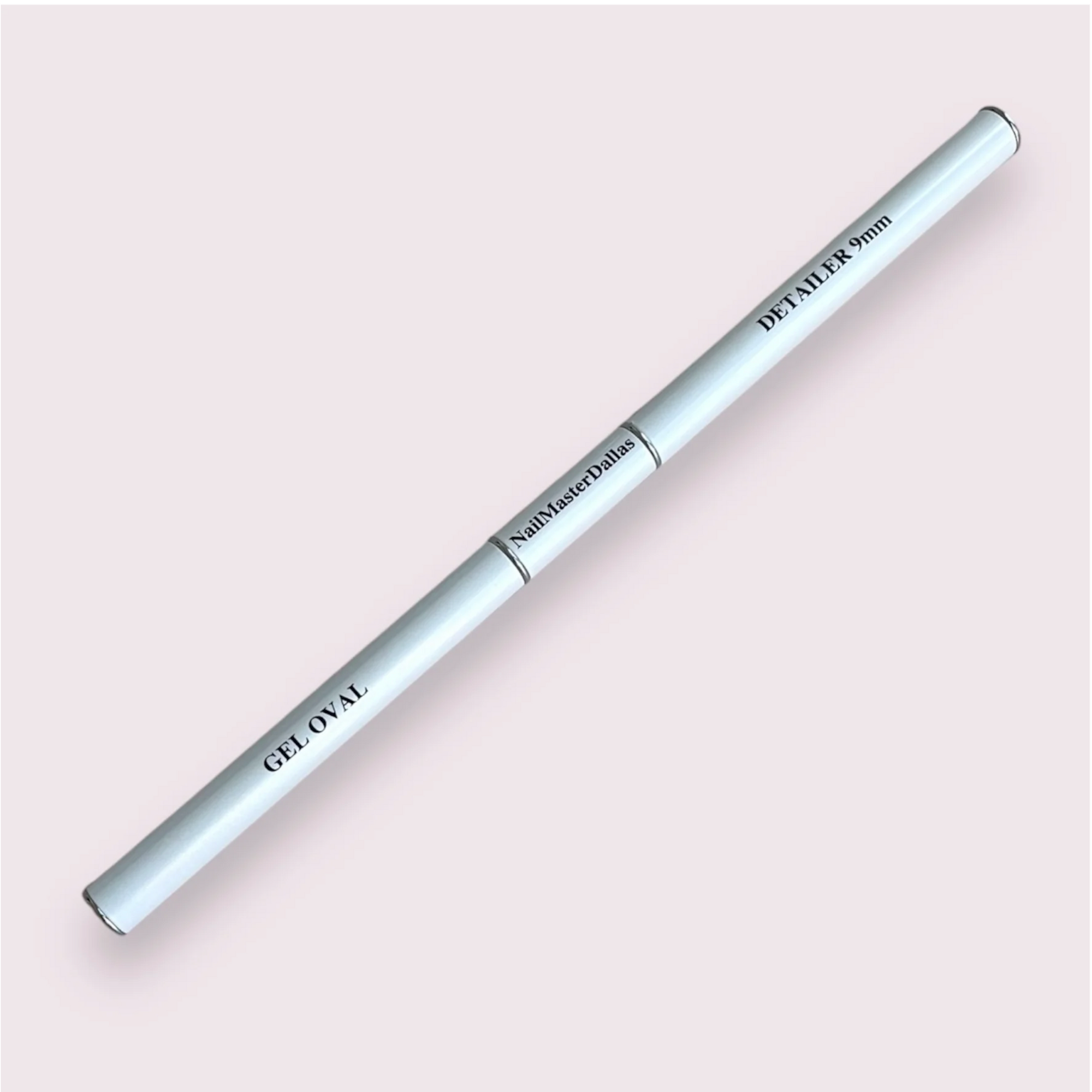 NMD Dual Brush - 9mm Detailer & Oval 6 Flat (White Handle)