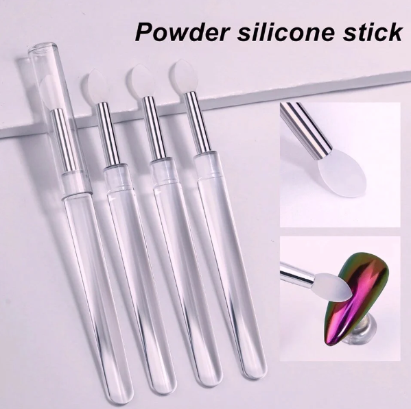 Thin Silicone Brush for Chrome Powder