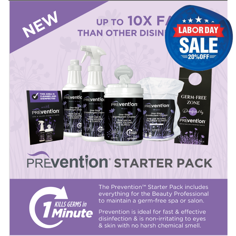 PREvention One-Step Disinfectant Starter Kit-BASICS, Prep Products-Gel Essentialz-Gel Essentialz