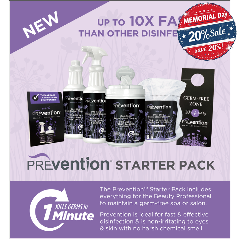 PREvention One-Step Disinfectant Starter Kit-BASICS, Prep Products-Gel Essentialz-Gel Essentialz