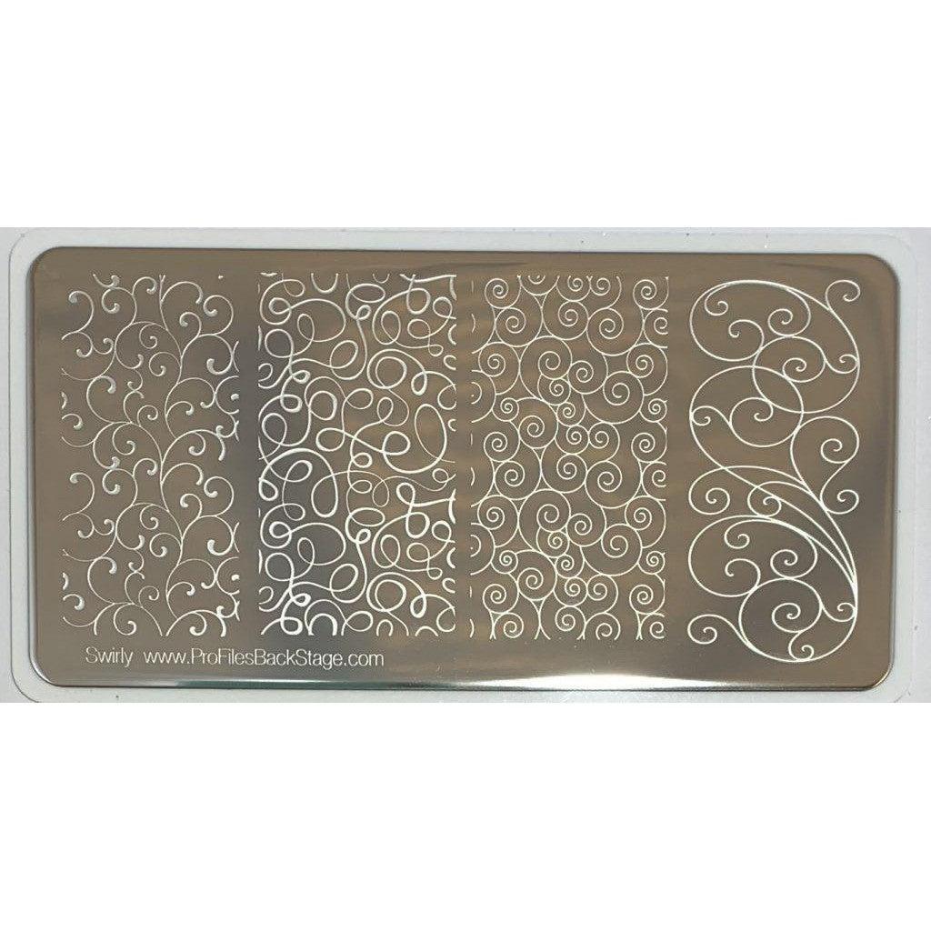 Stamping Plate Swirly